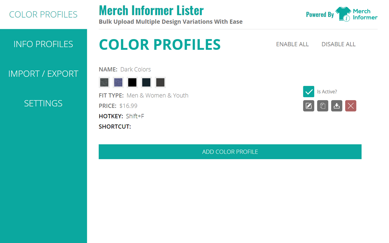 Merch Informer Lister截图2