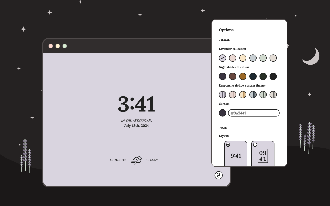 lavender | new tab截图2