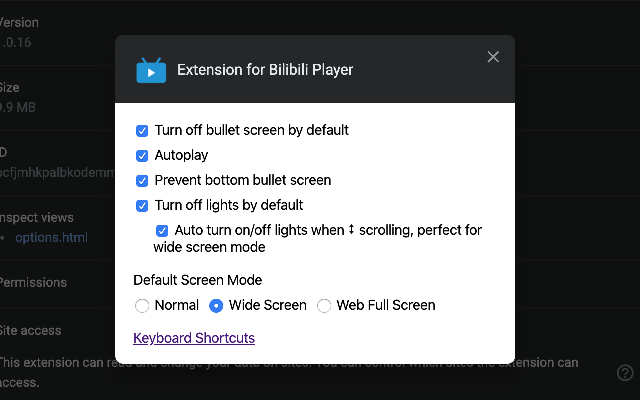 哔哩哔哩(Bilibili)播放器扩展截图1