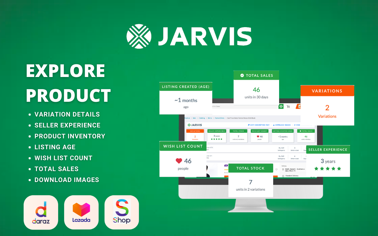 Jarvis - Product Research for Daraz & Lazada截图1