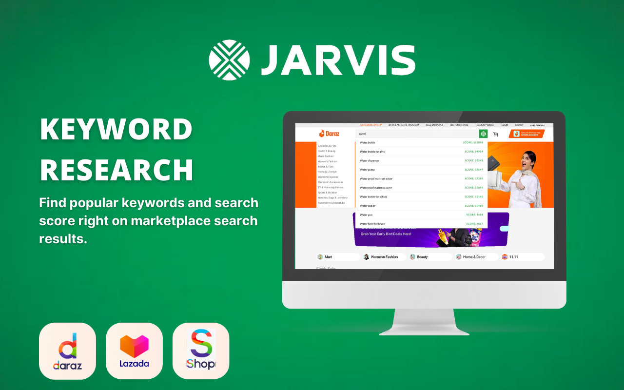 Jarvis - Product Research for Daraz & Lazada截图2