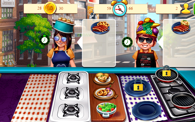 Cooking Fast 3 Ribs And Pancakes截图1