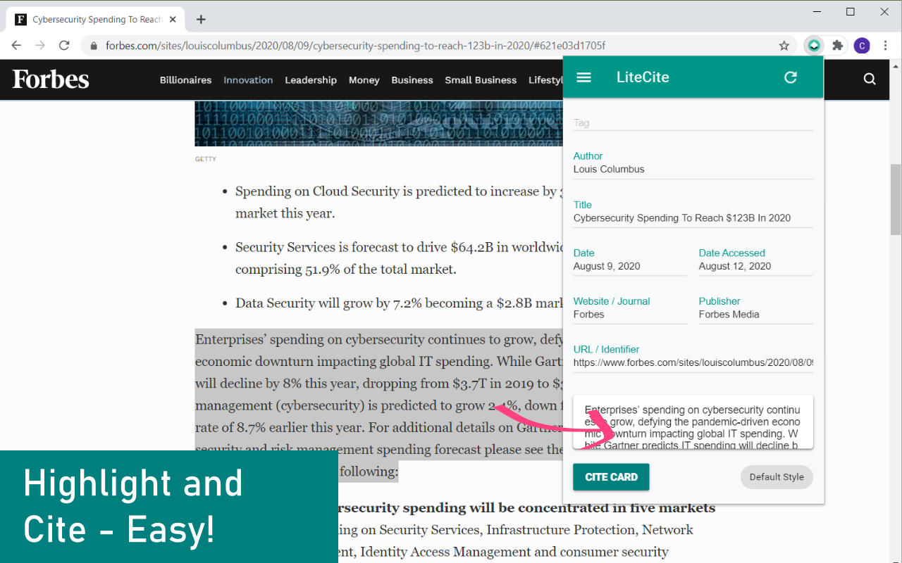 LiteCite - Quotation and Auto Citation截图3