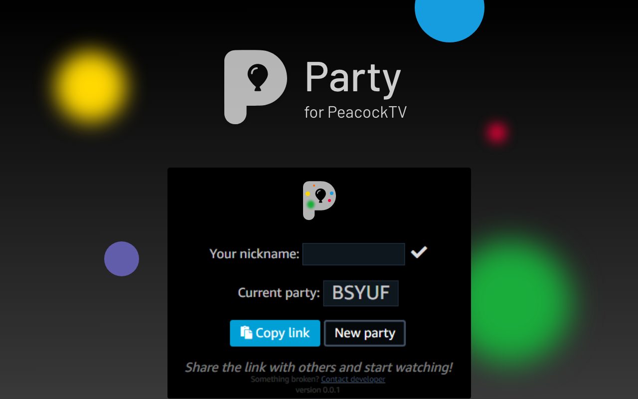 Peacock TV Party: watch together and chat截图1