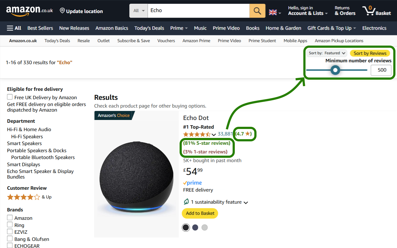 Sort By Reviews for Amazon截图2