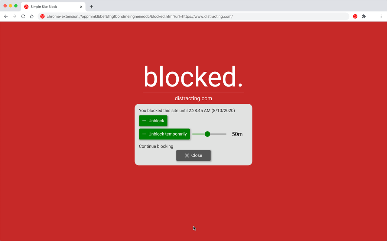 Simple Site Blocker截图2