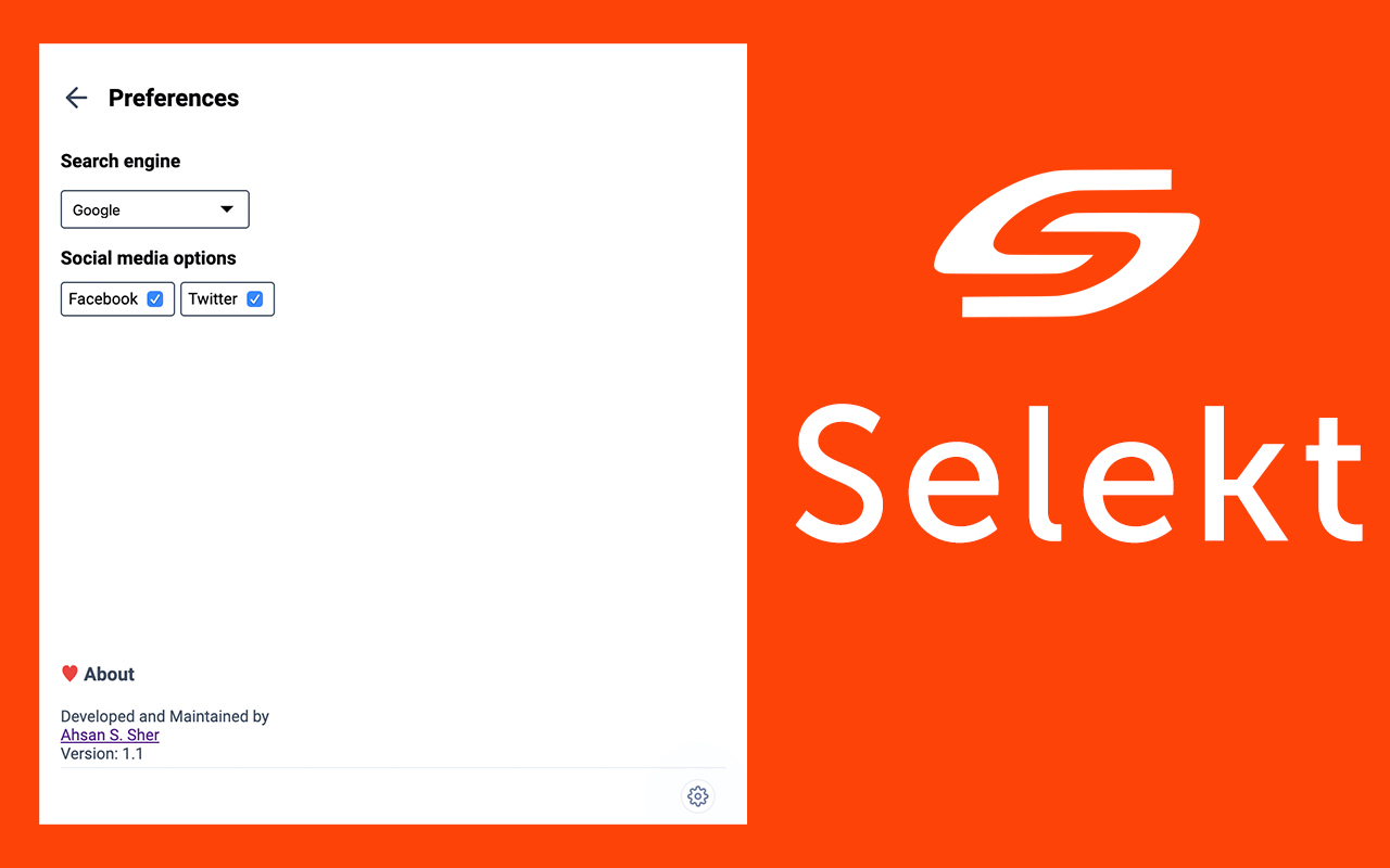 Selekt - One click actions for text selection截图1