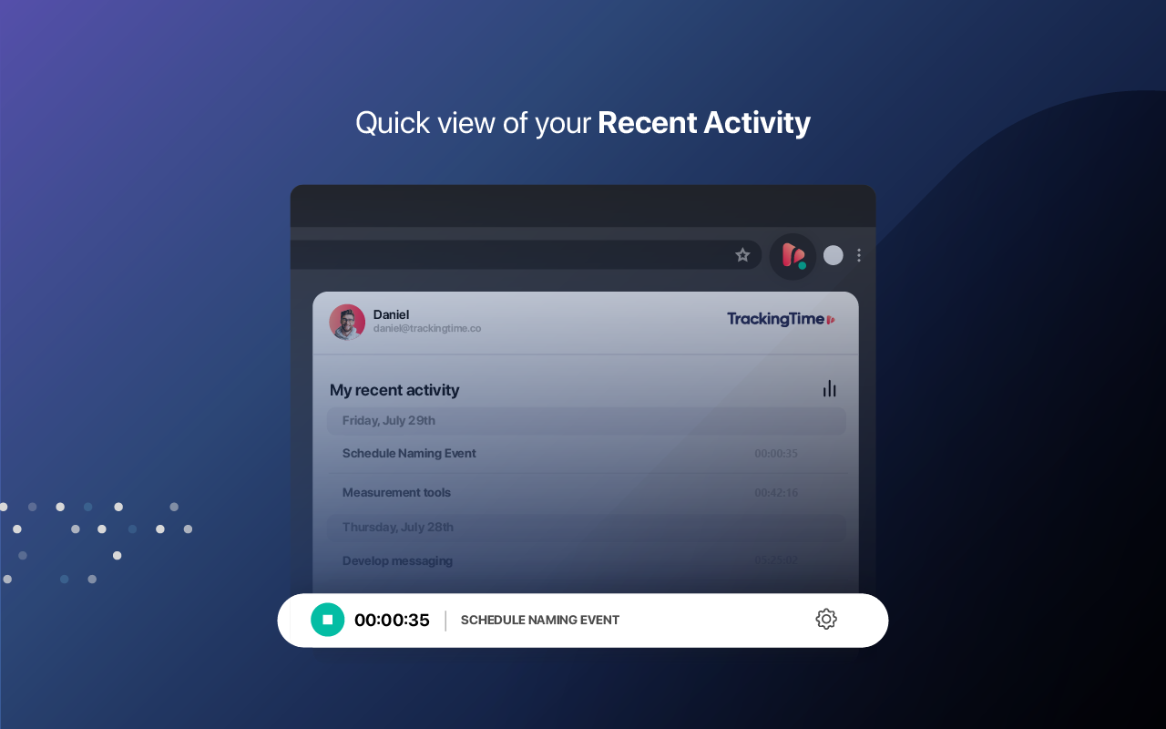 Tracking Time | Time Tracker Button截图4