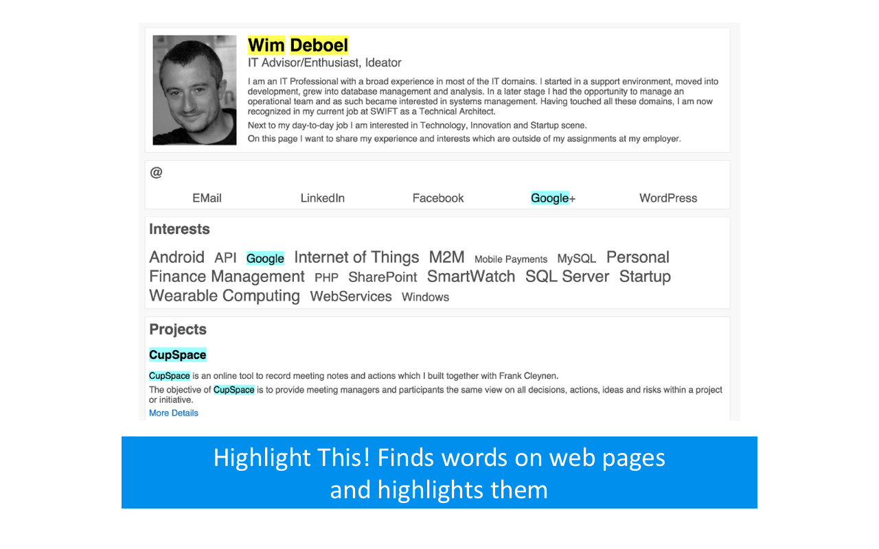 Highlight This: finds and marks words截图1