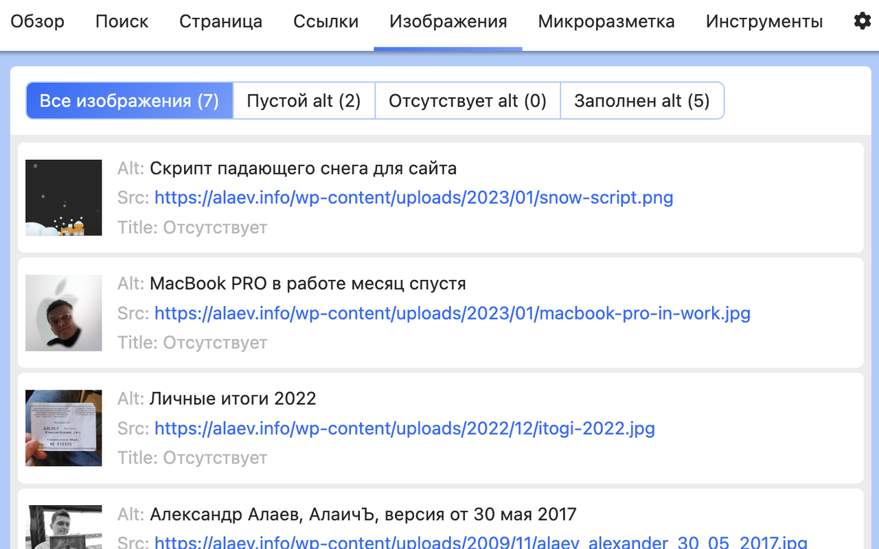 Alaev SEO Tools: Free Audit & Analysis截图2