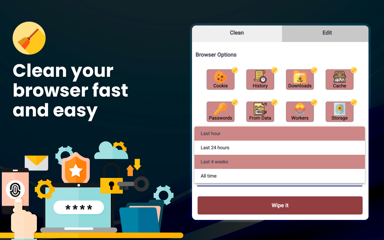 Broom Cookie Cleaner & Cookie Editor - 最适合 Chrome截图4