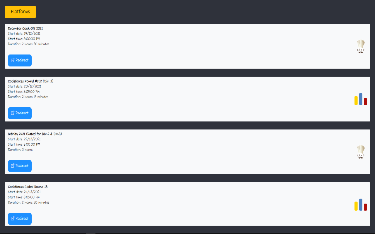 Competitive Coding Calendar截图2