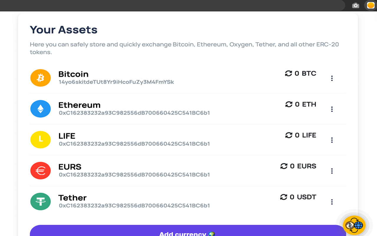 Oxygen - Atomic Crypto Wallet截图5