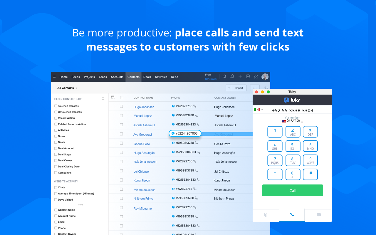 Toky Click to Call截图3
