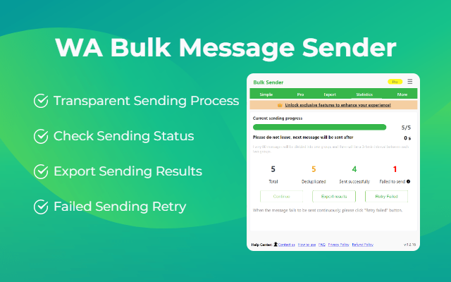 Bulk Sender - WhatsApp 群发助手截图1