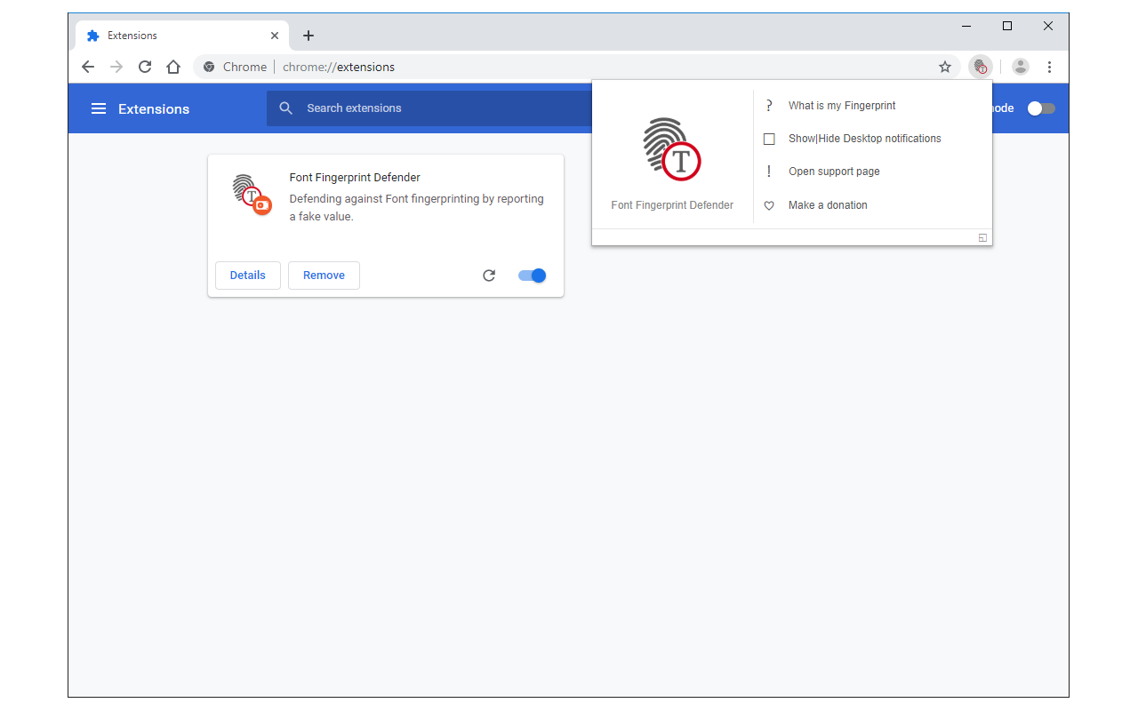 Font Fingerprint Defender截图1