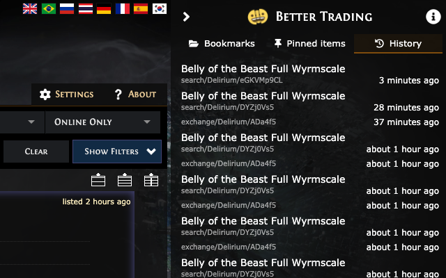 Better PathOfExile Trading截图1