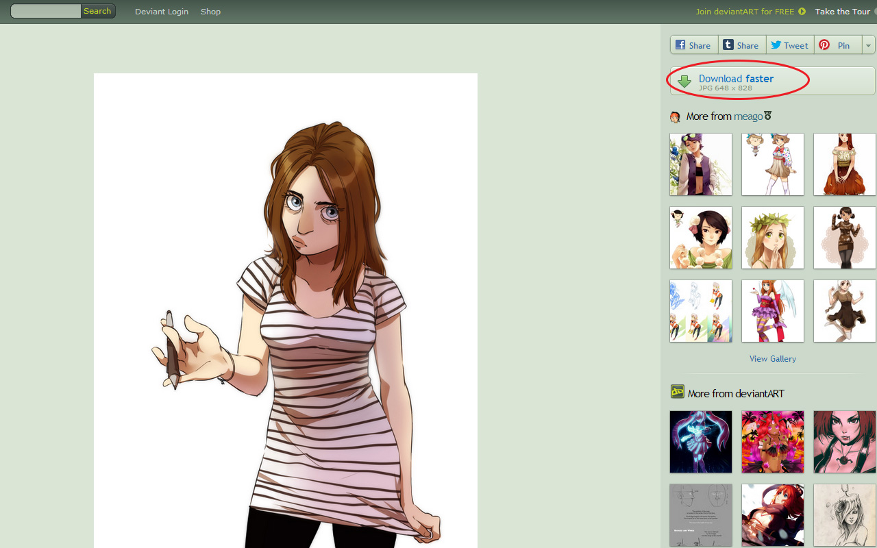 DeviantArt easy download截图2