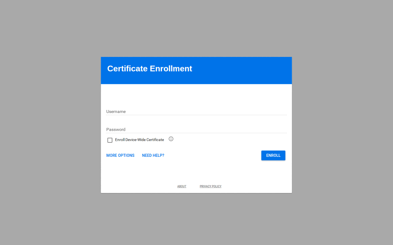 Certificate Enrollment for ChromeOS截图2