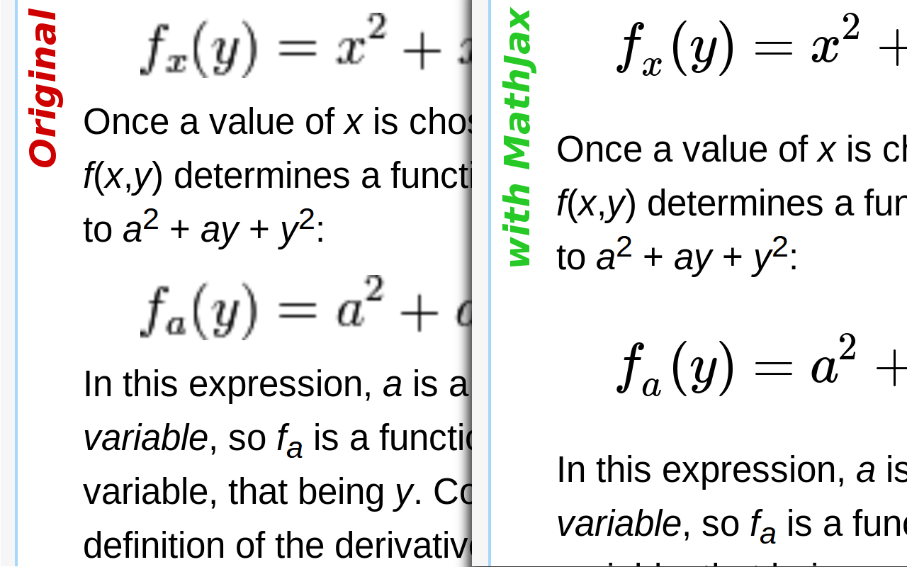 Wikipedia with MathJax截图1