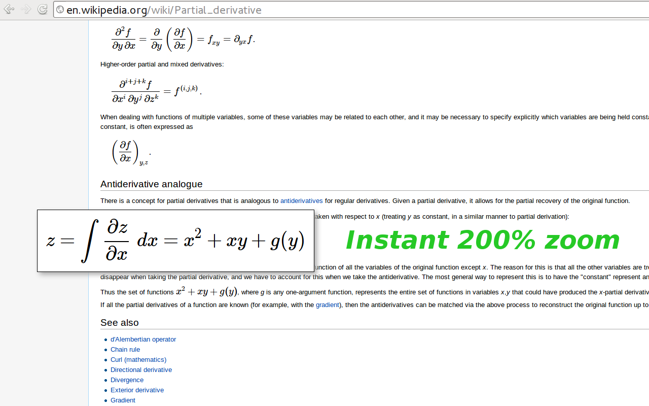 Wikipedia with MathJax截图2