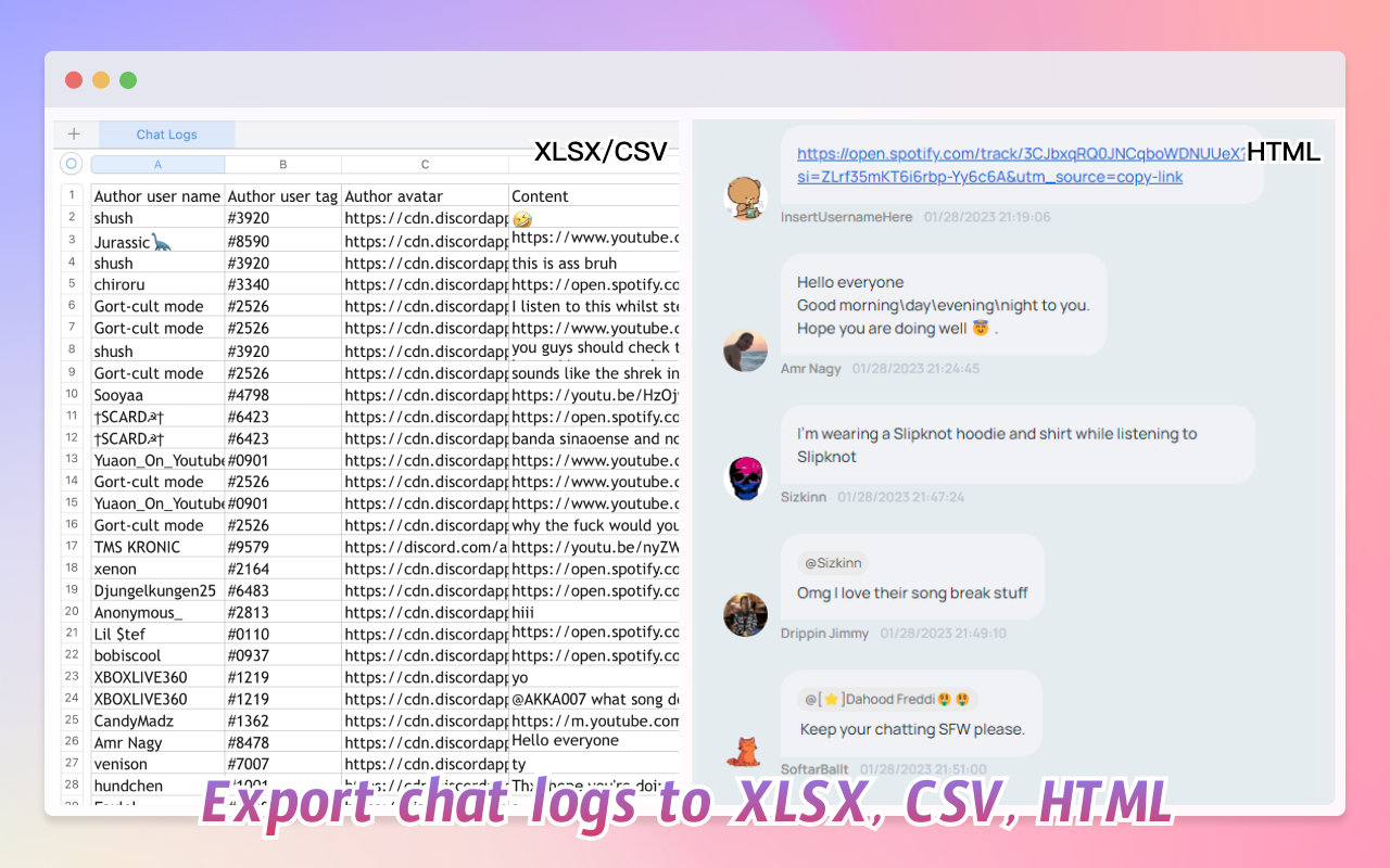 Discord Exporter - Backup discord chat logs截图1