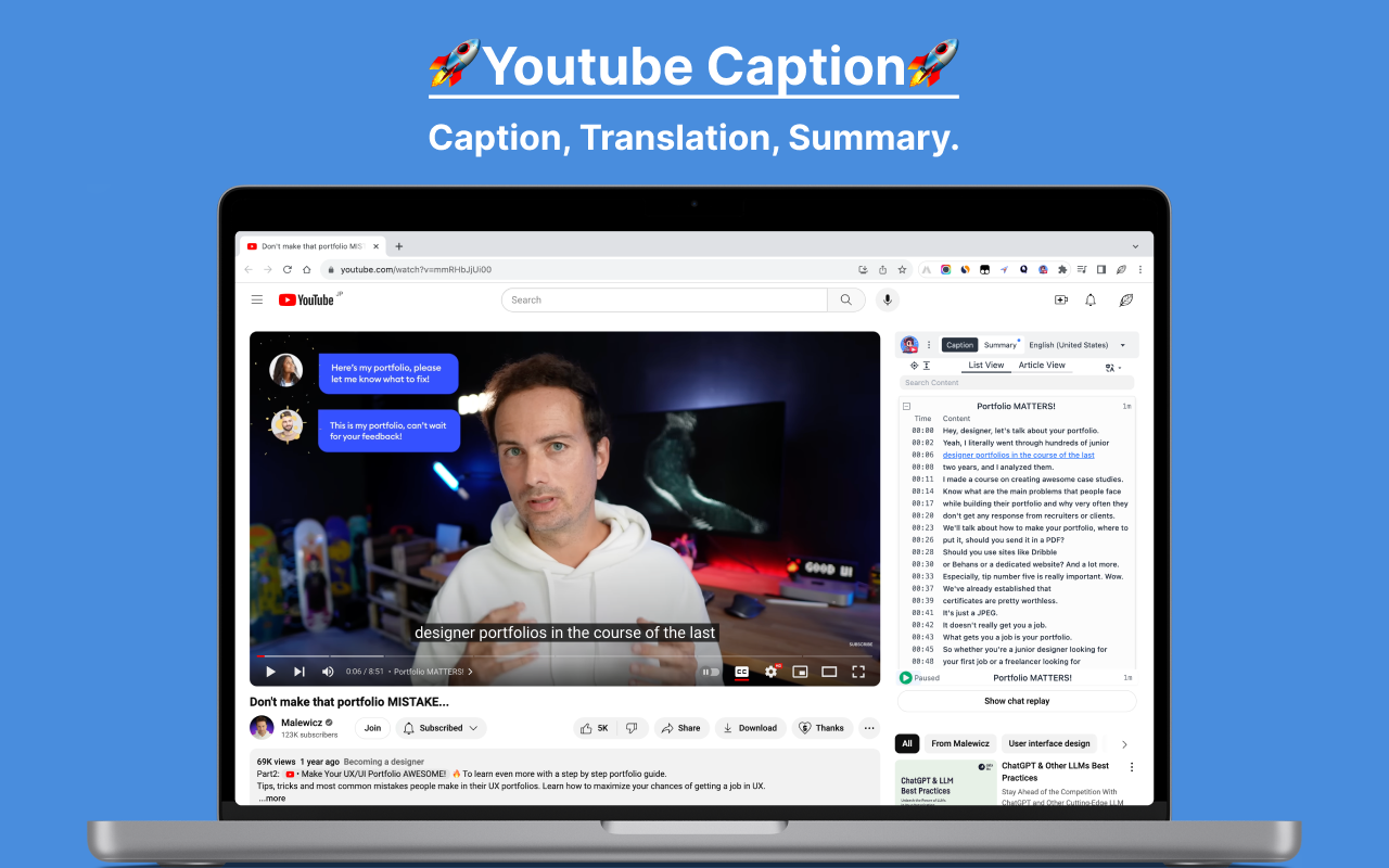 YouTube Caption截图3
