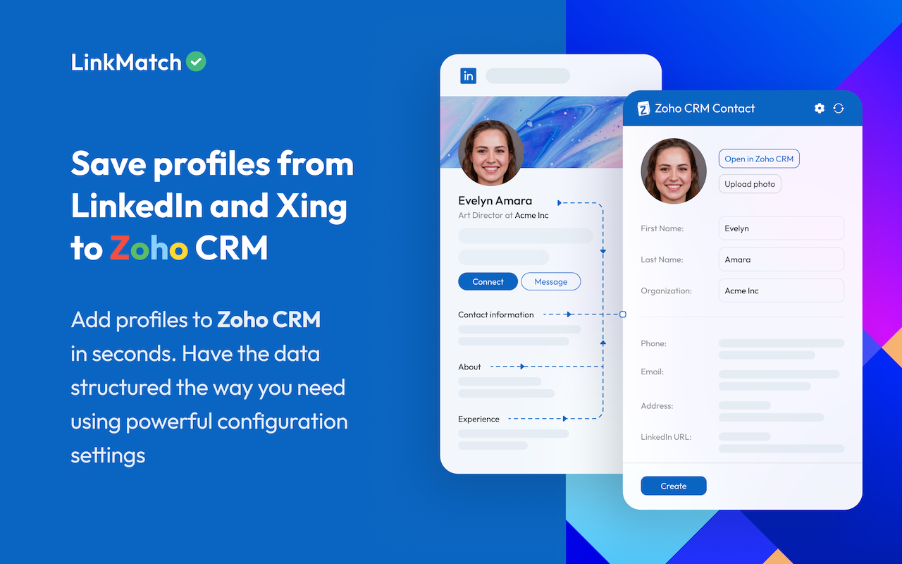 LinkMatch For Zoho CRM截图4