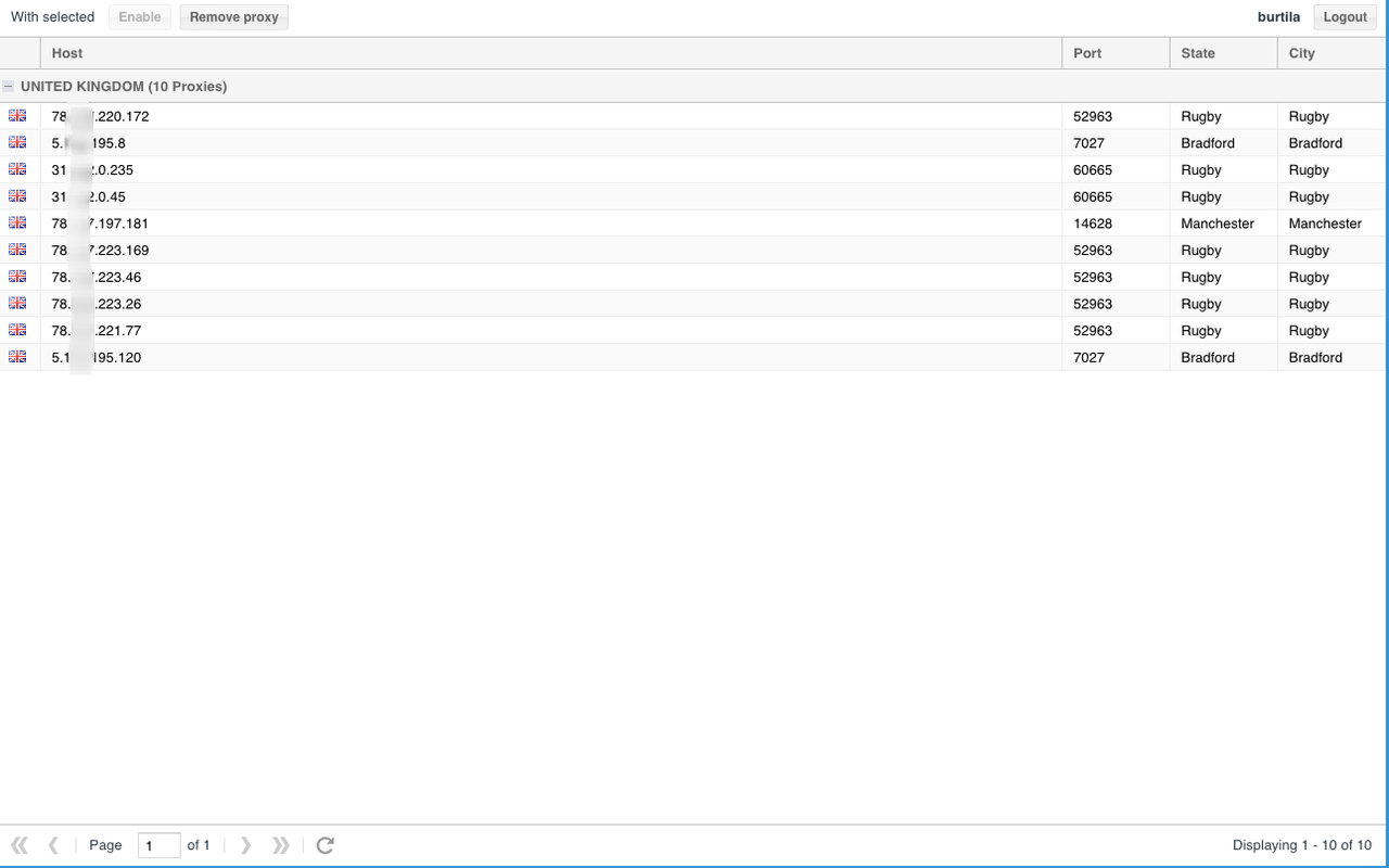 Proxy management tool截图1
