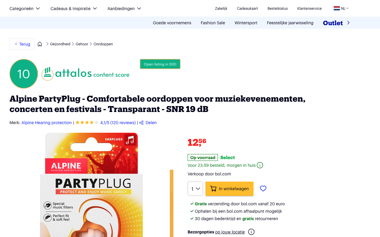 Attalos - bol listing content score截图4