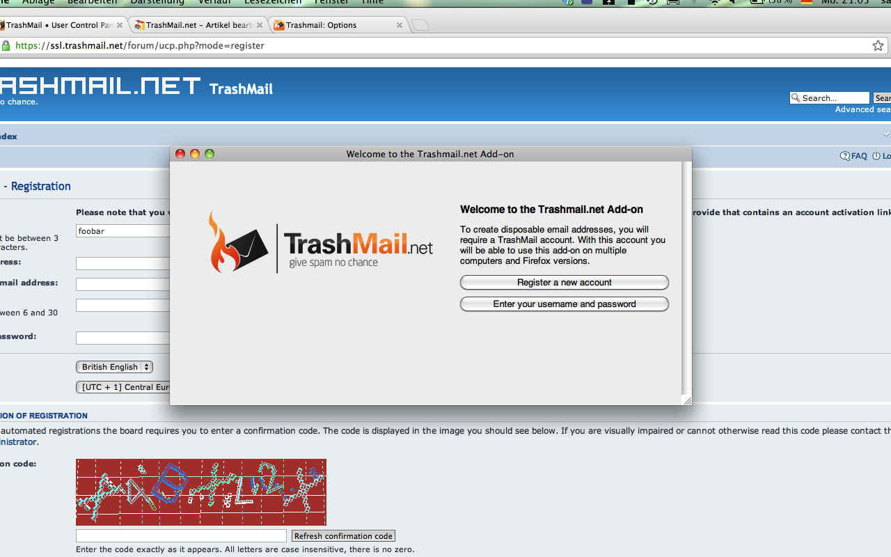 TrashMail.com: Create disposable address截图4