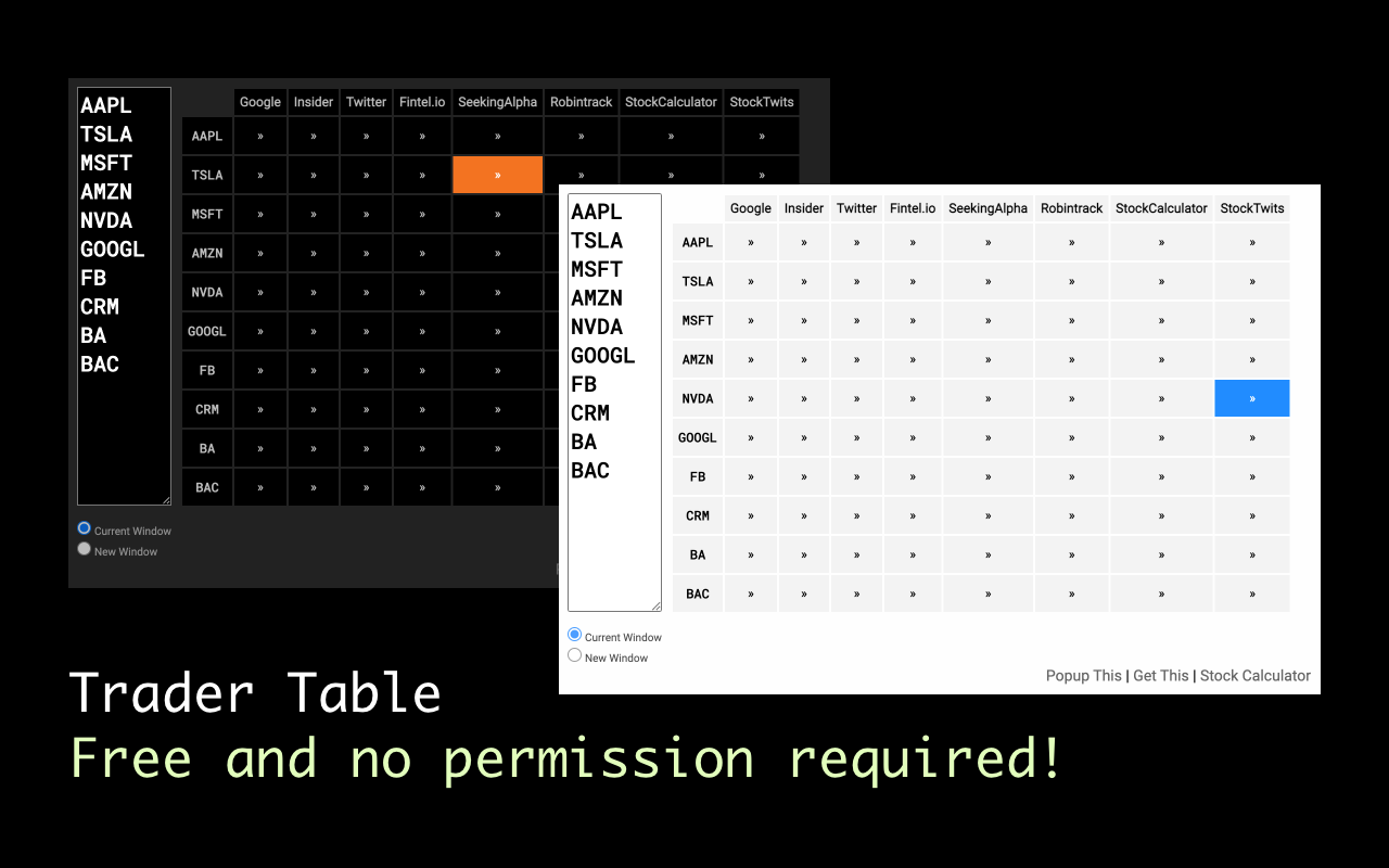 Trader Table截图1