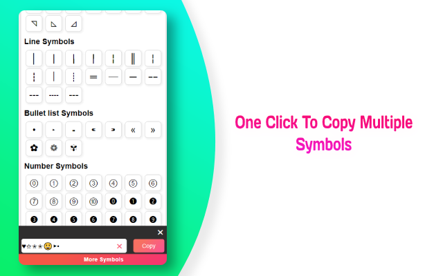 Copy and Paste Symbols截图1