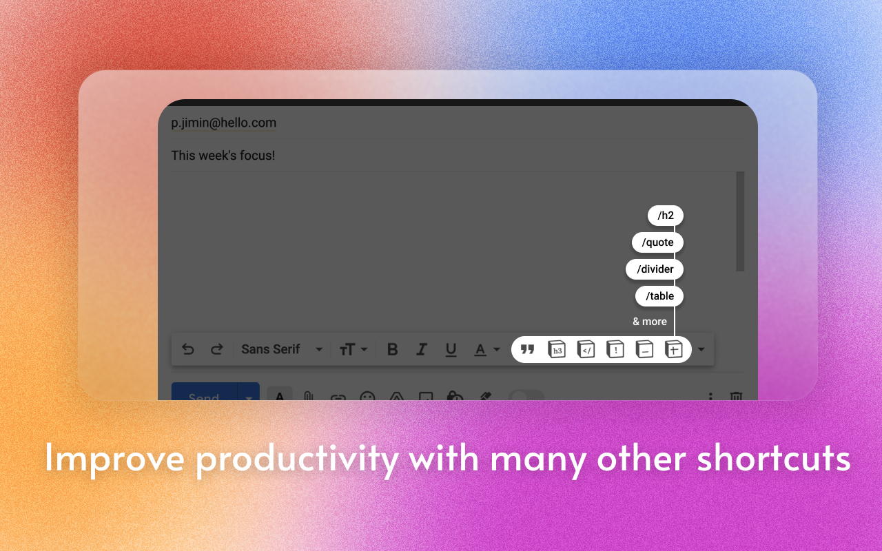 Notion-like Mail Formatting截图1