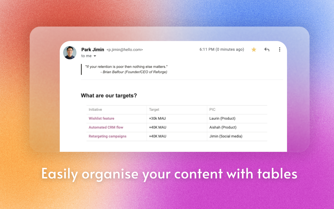 Notion-like Mail Formatting截图2