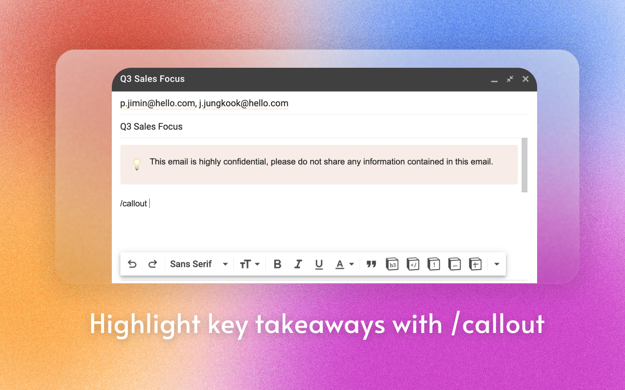 Notion-like Mail Formatting截图4