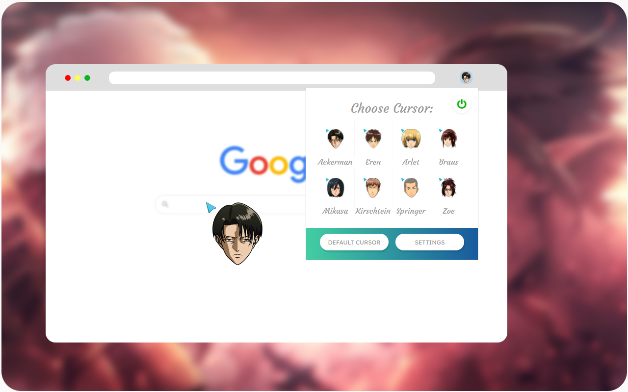 Attack on Titan Cursors截图1