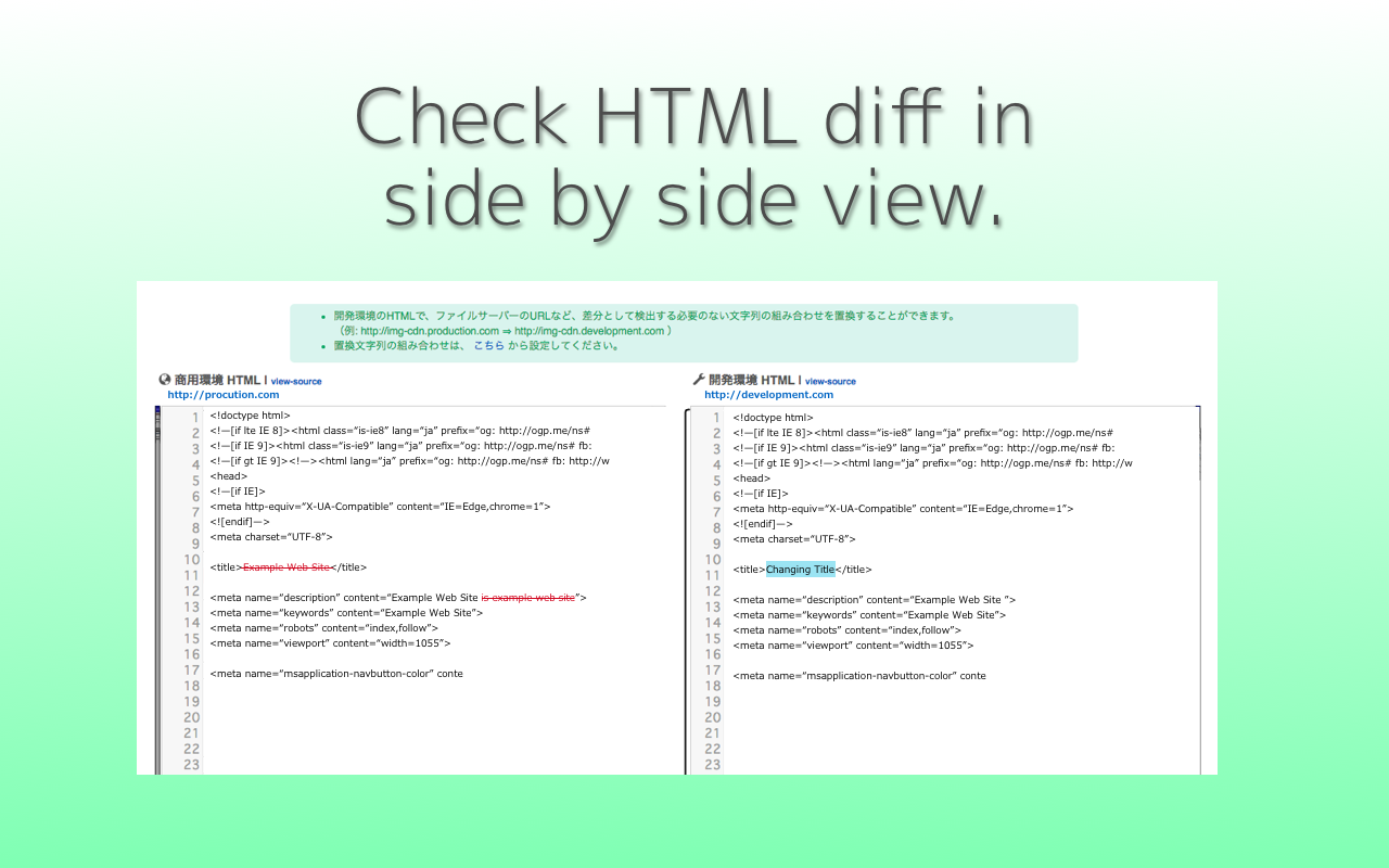 HTML Diff Check Tool截图2