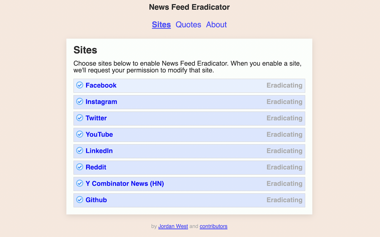 News Feed Eradicator截图1