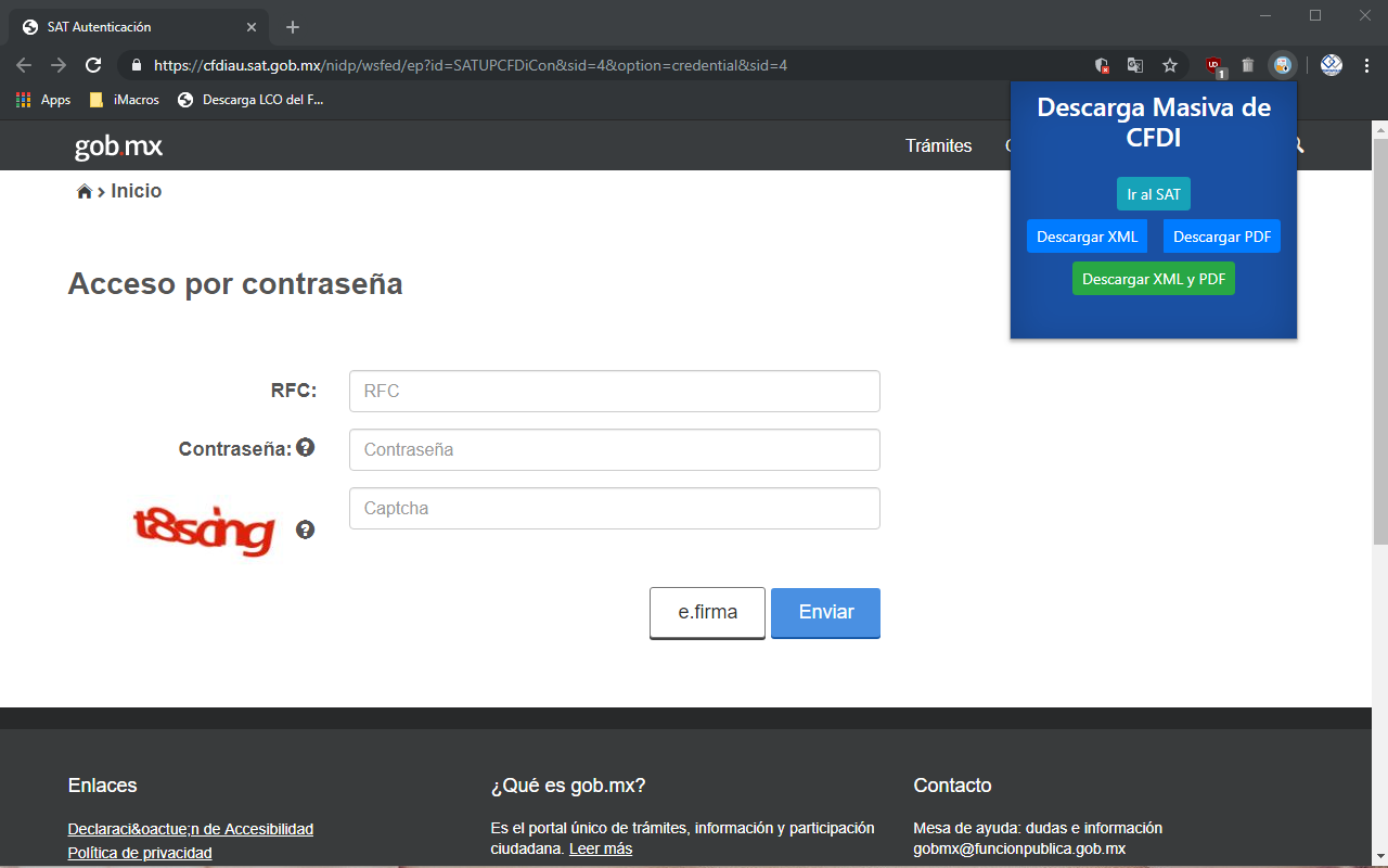 Descarga Masiva CFDI SAT截图1
