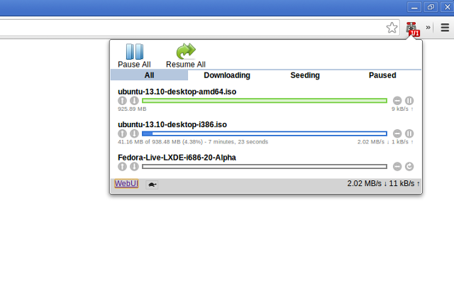 .torrent to Transmission截图2