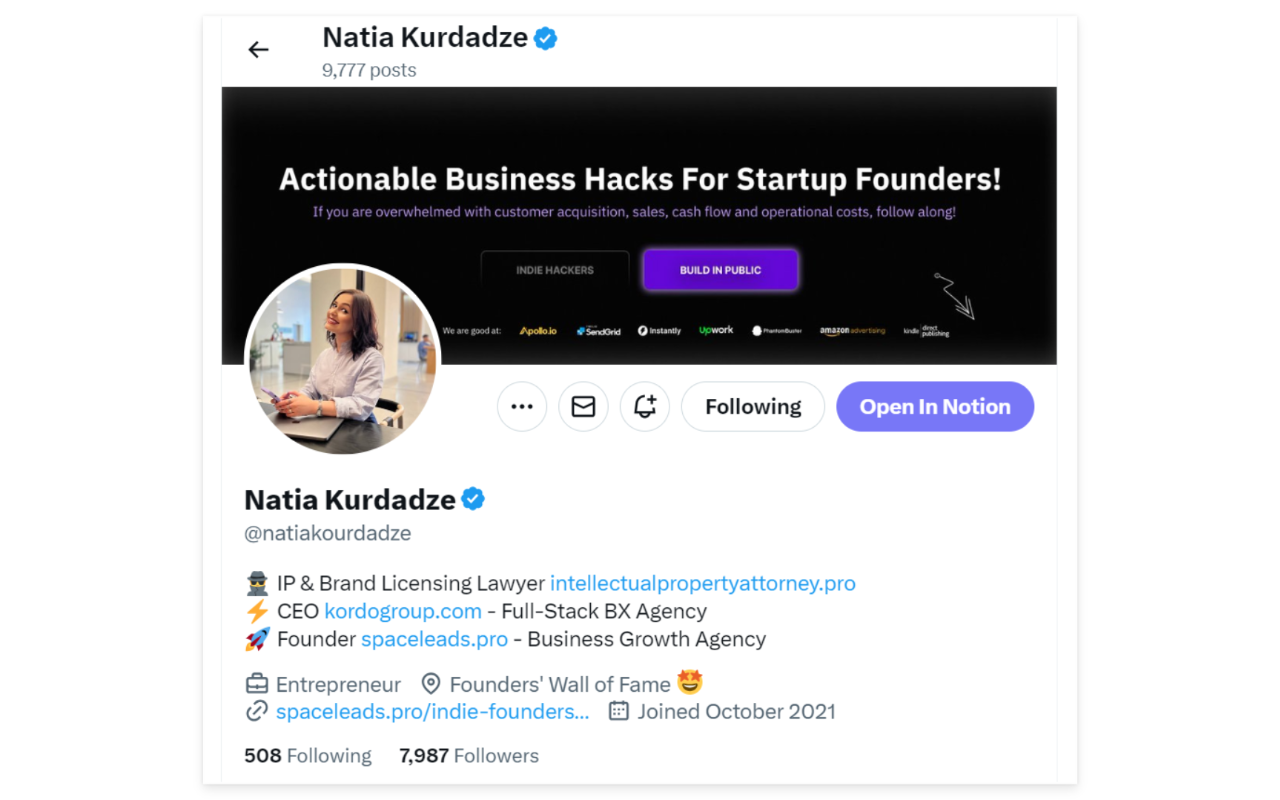 Save Twitter&Linkedin People to Notion CRM截图4