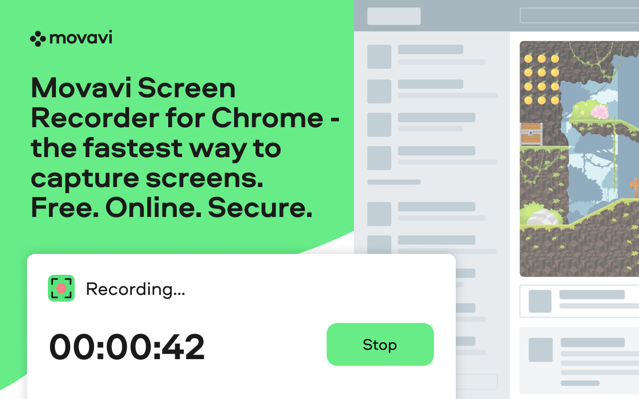 Movavi Screen Recorder for Chrome截图1