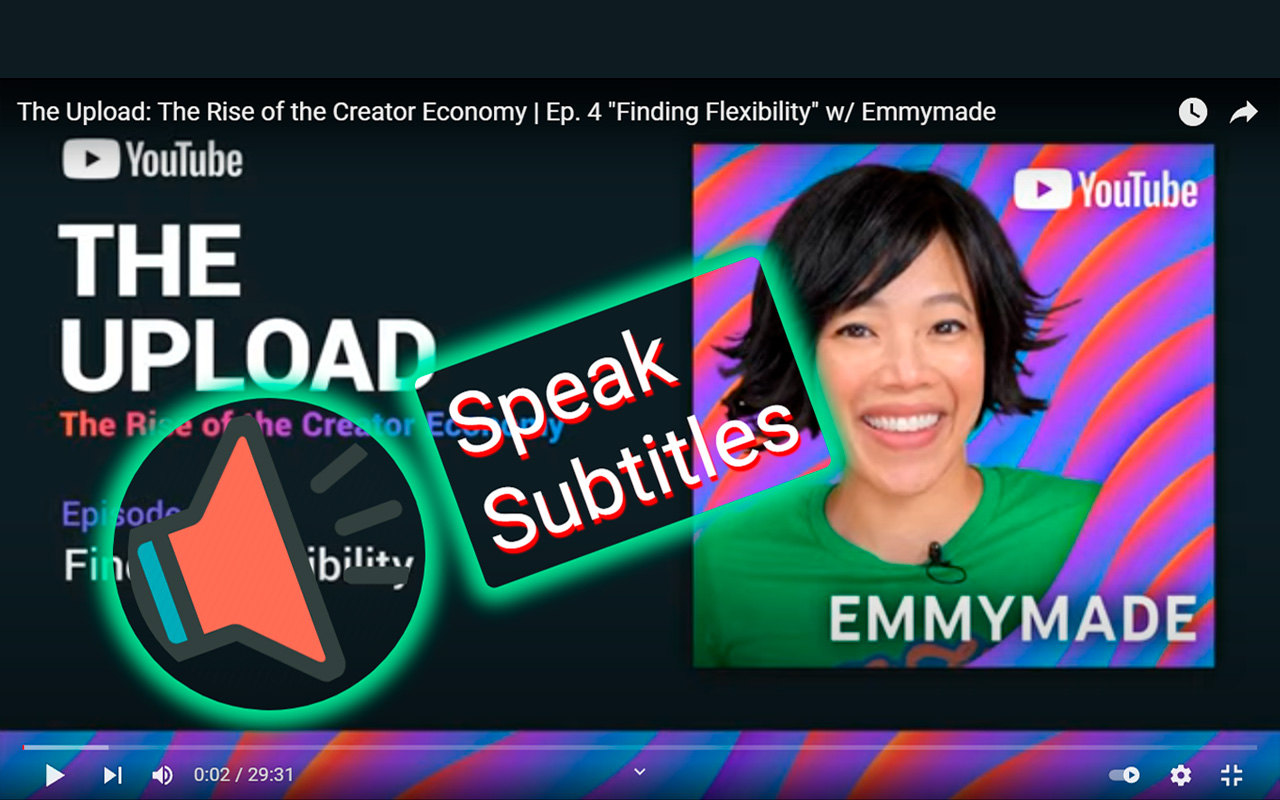 Speak Subtitles for YouTube截图2