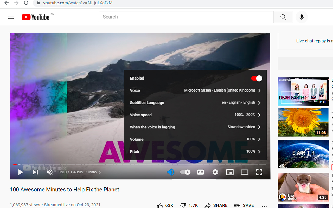 Speak Subtitles for YouTube截图4
