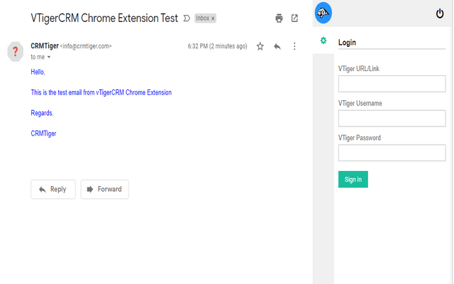 CRMTiger - Gmail Plugin for vTiger CRM截图2
