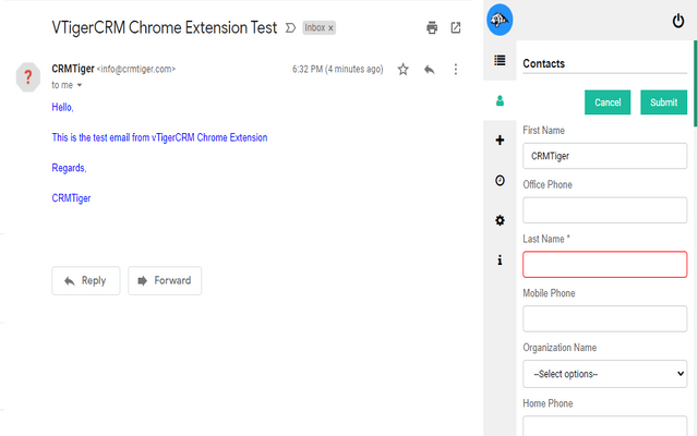 CRMTiger - Gmail Plugin for vTiger CRM截图4