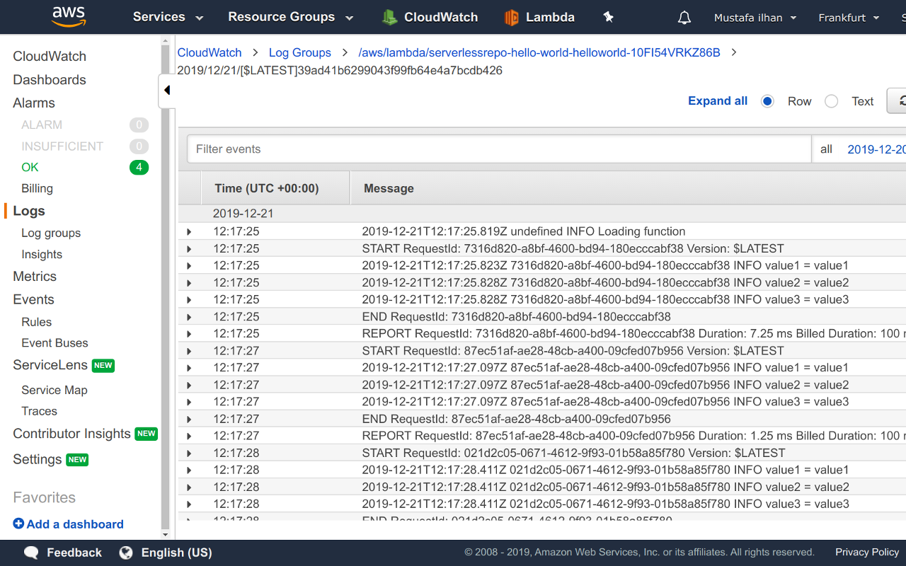 Colorize AWS CloudWatch Logs截图3