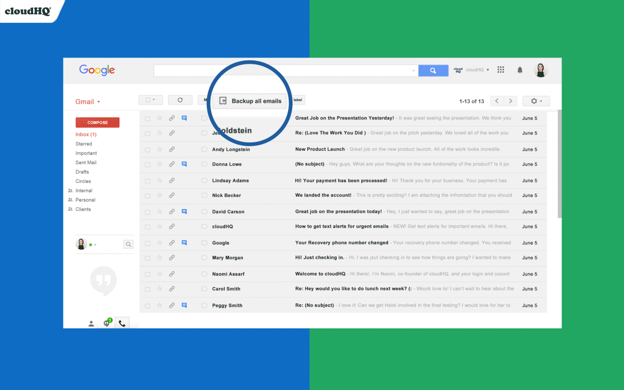 Save and Backup My Emails by cloudHQ截图3