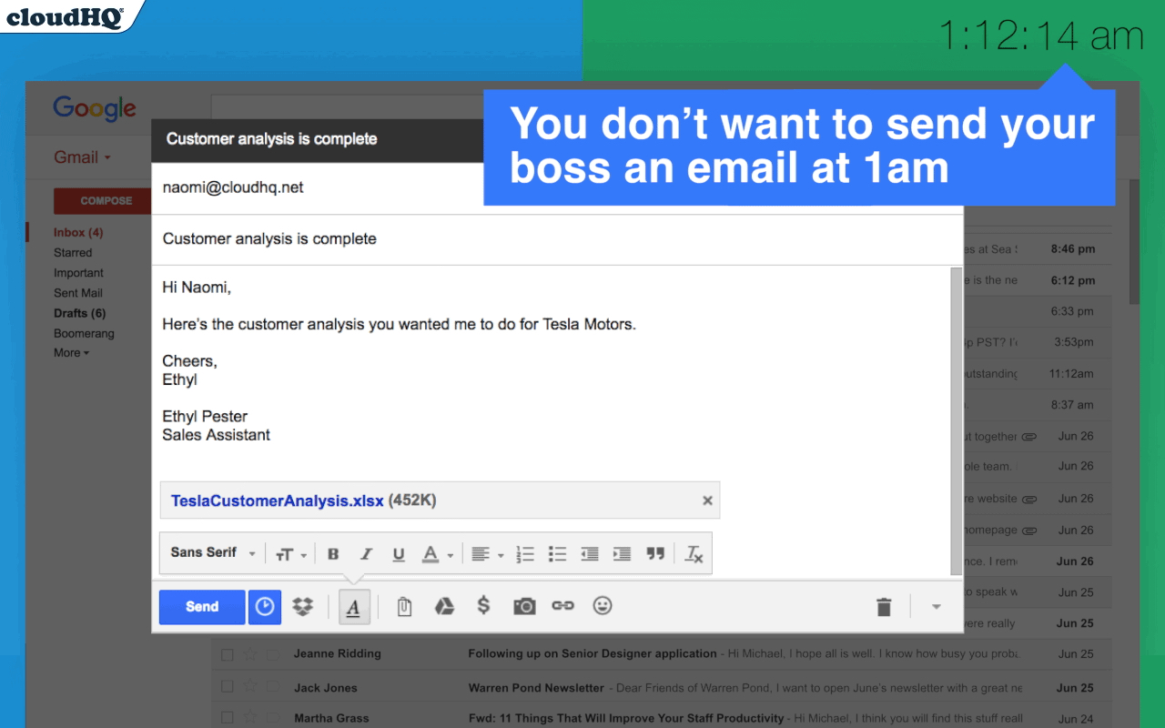 Schedule Email by cloudHQ截图4